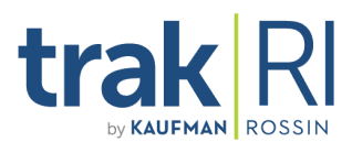 TrakRI by Kaufman Rossin logo